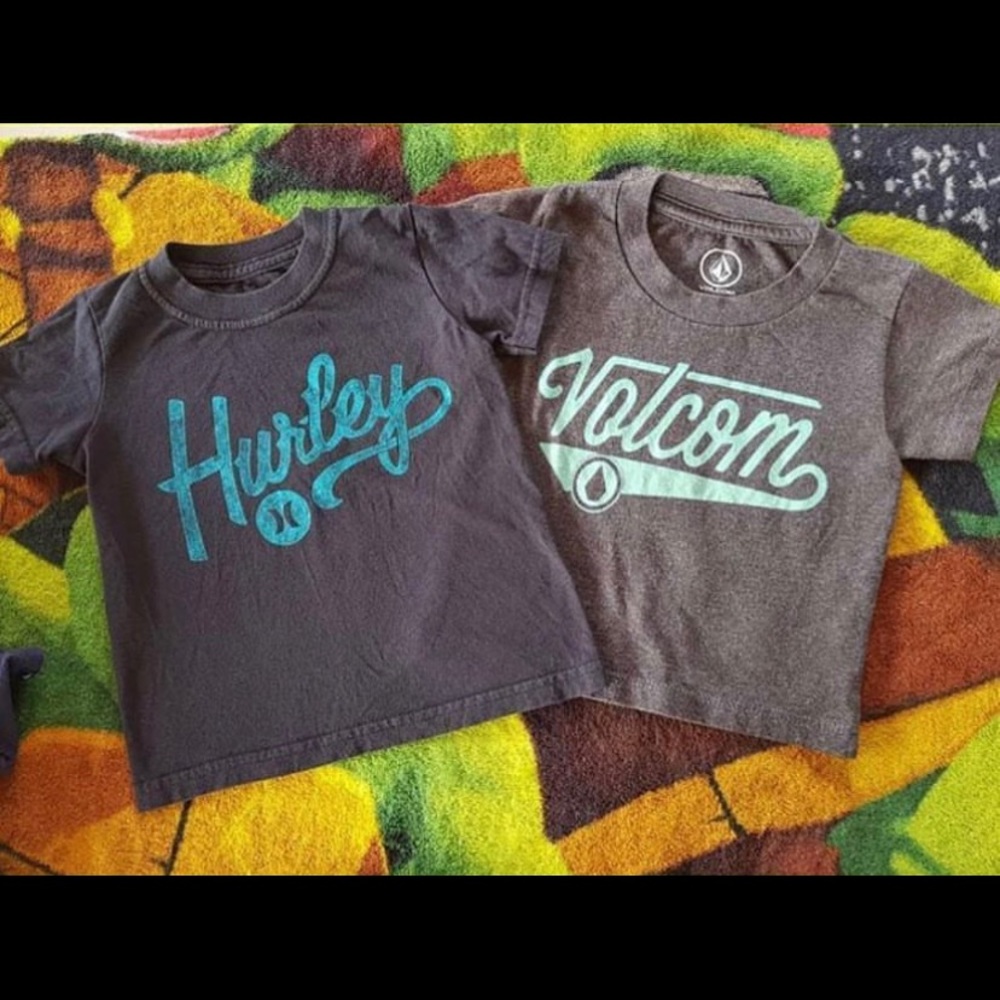 Hurley & Volcom tees size 2t